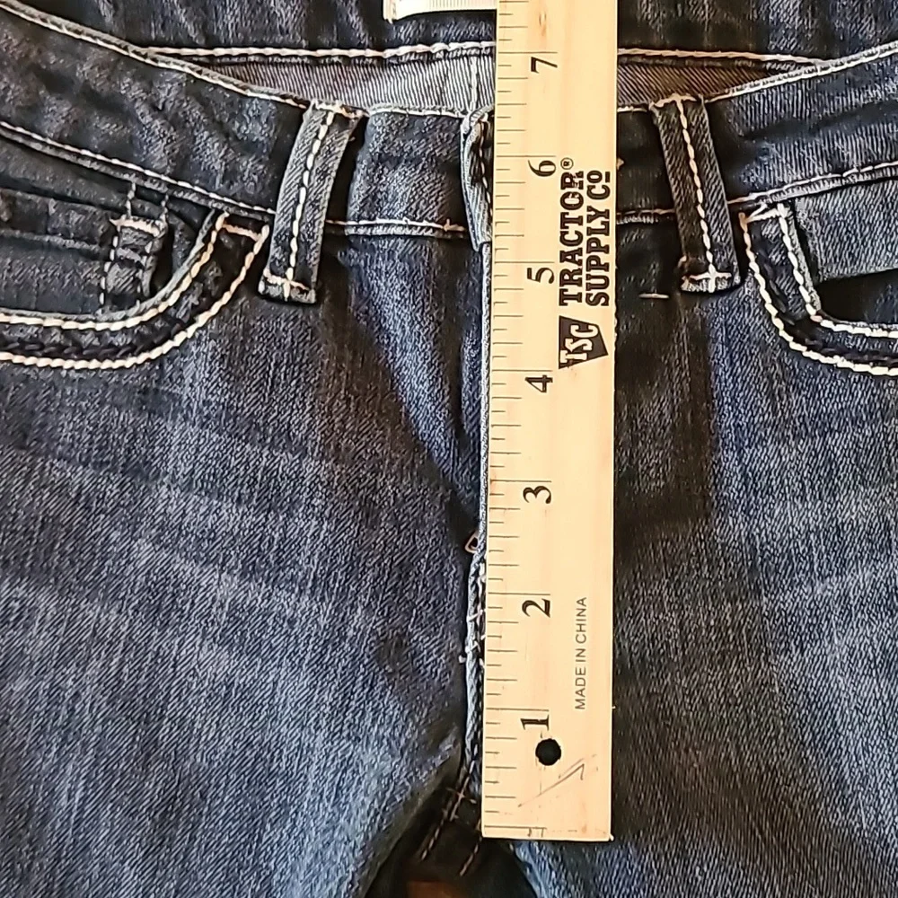 ​Levi's Girls 715 Boot Cut Jeans Medium Wash Adjustable Waist Size 10 Regular